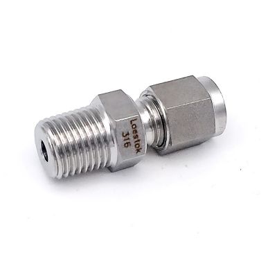 卡套式錐外螺紋直通終端接頭MC型